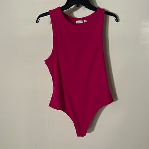 Babaton Hot Pink Bodysuit XL NWOT